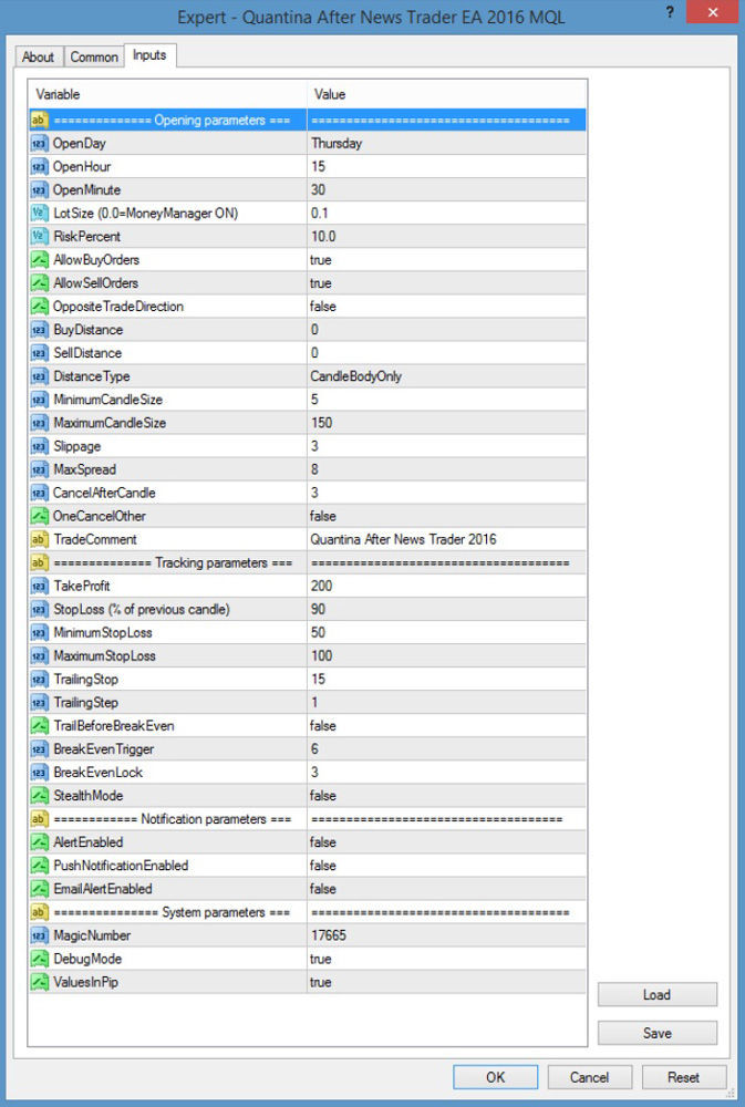 Quantina After News Trader Ea - 
