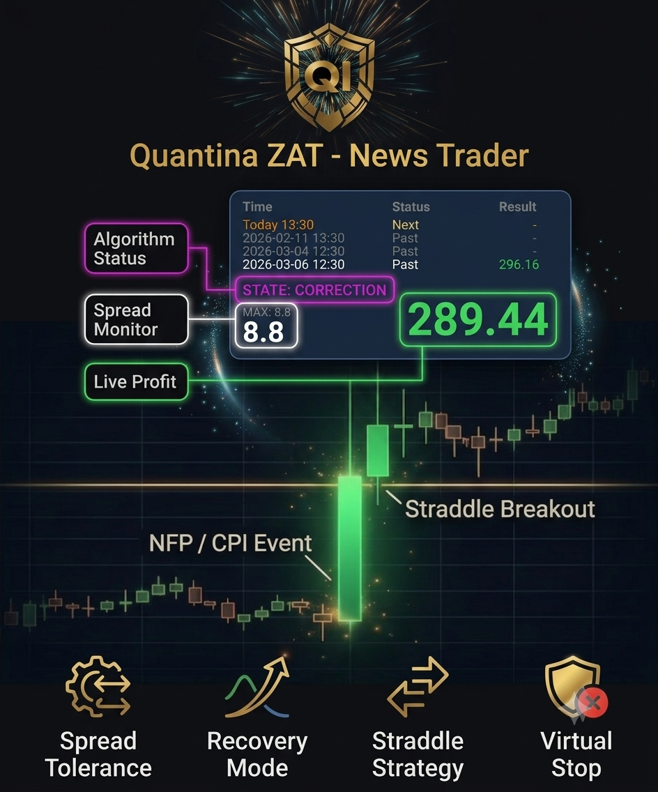 Quantina ZAT - News Trader cBot